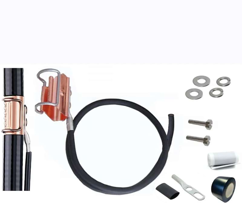 CONNEK EASYGROUND KIT Ring Buckle-type Suitable for Grounding RF 78” , 1.5m